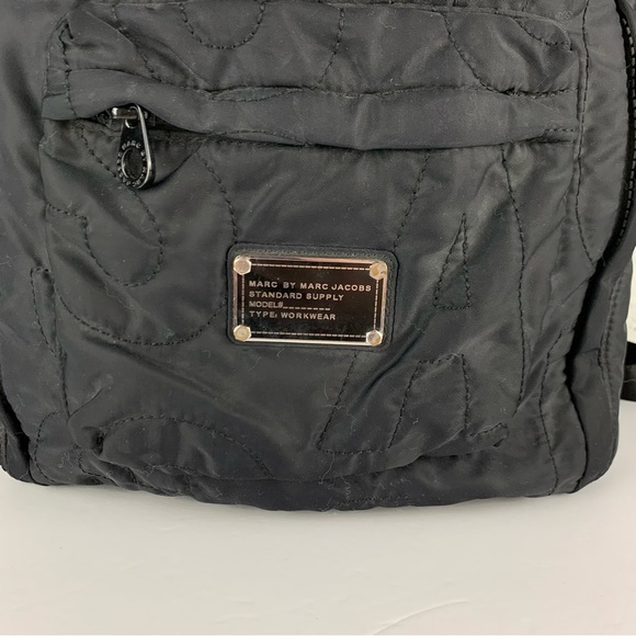 Marc Jacobs Black Quilted Nylon Bow Workwear Standard Supply Backpack - Picture 3 of 13